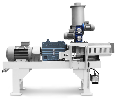 Extrusora de doble tornillo para procesamiento de alimentos compuestos de refrigeración por agua