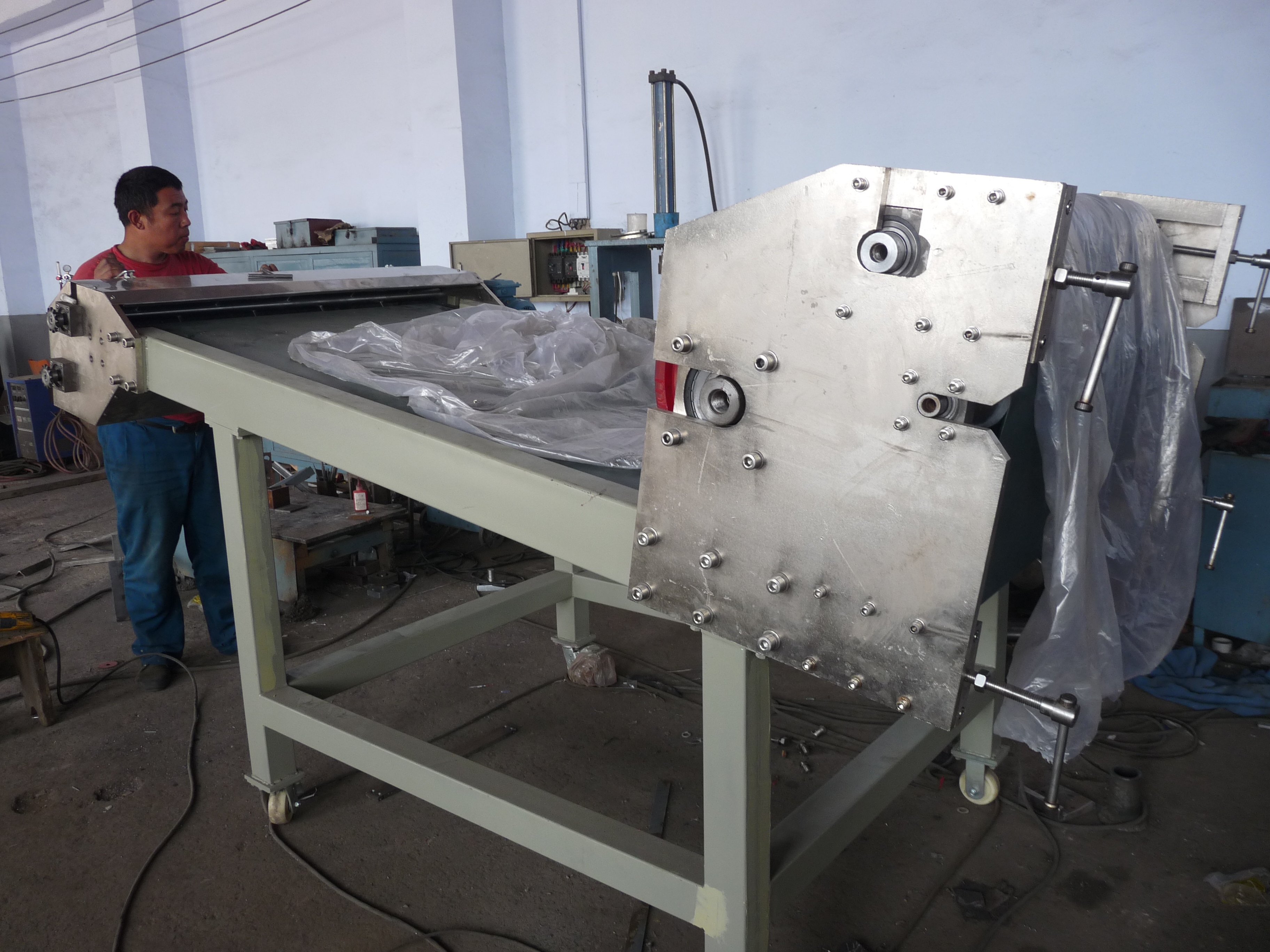 Fabricación de correa de enfriamiento de tipo compacto de PU de alta velocidad de Pvc de aire